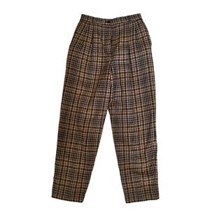 Vintage wool pleated trousers